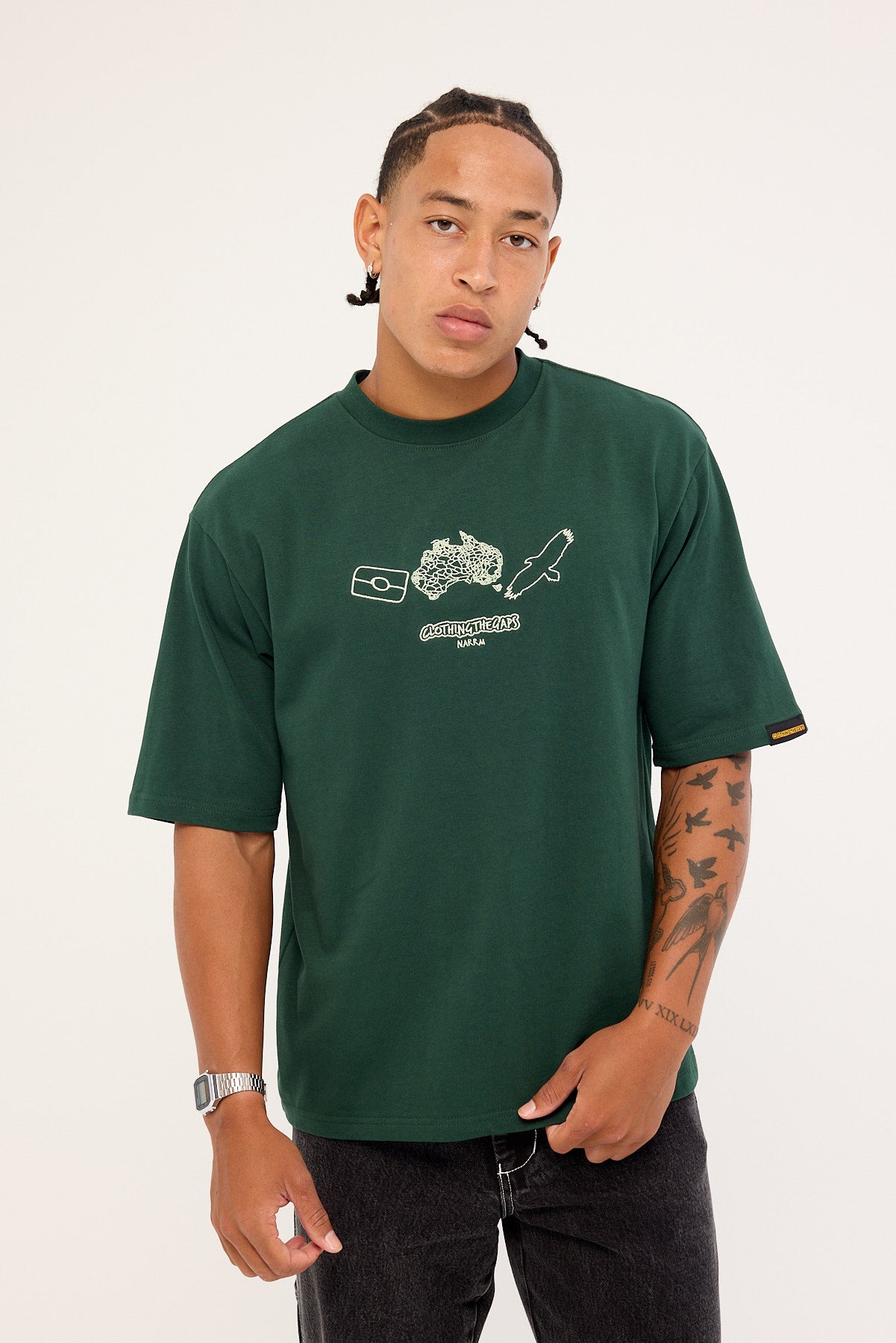 Clothing The Gaps Icon Tee Forest Green