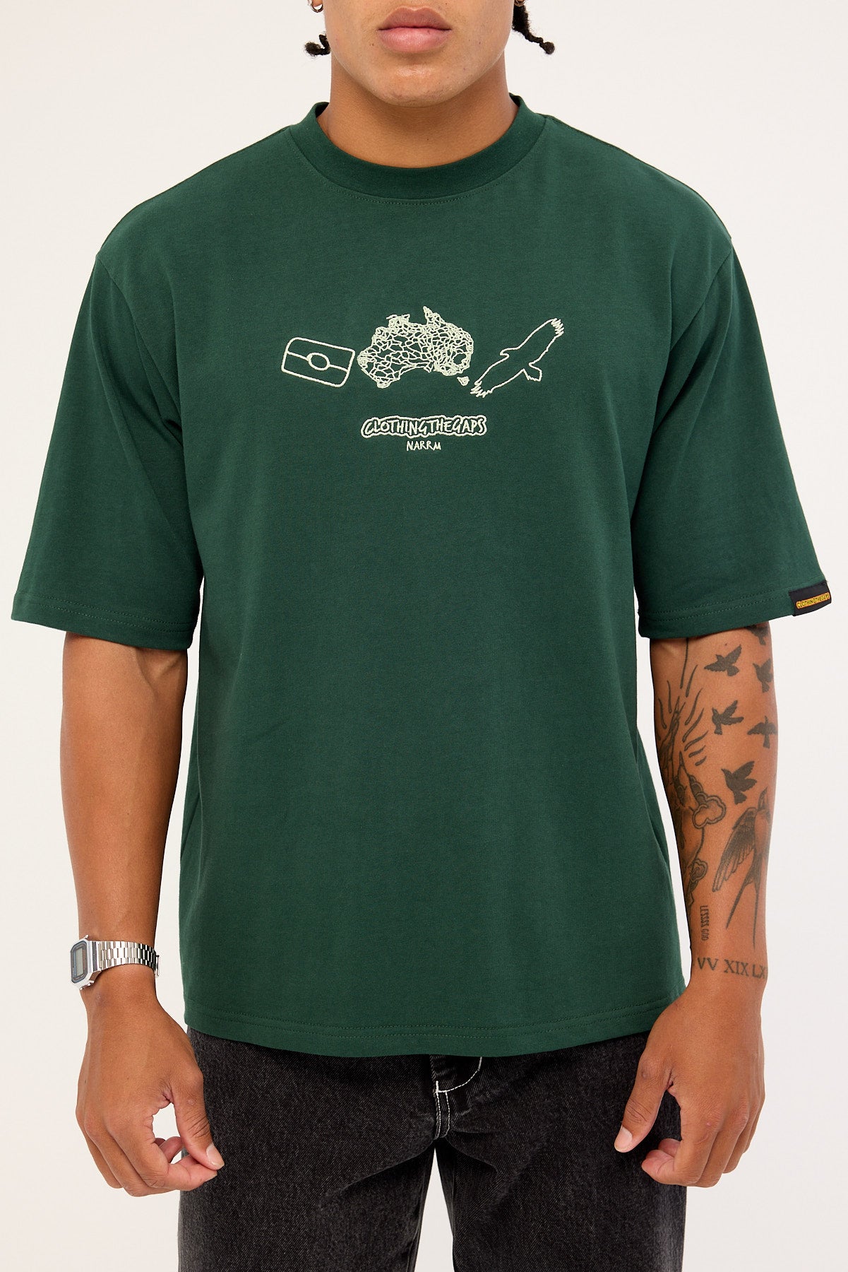 Clothing The Gaps Icon Tee Forest Green