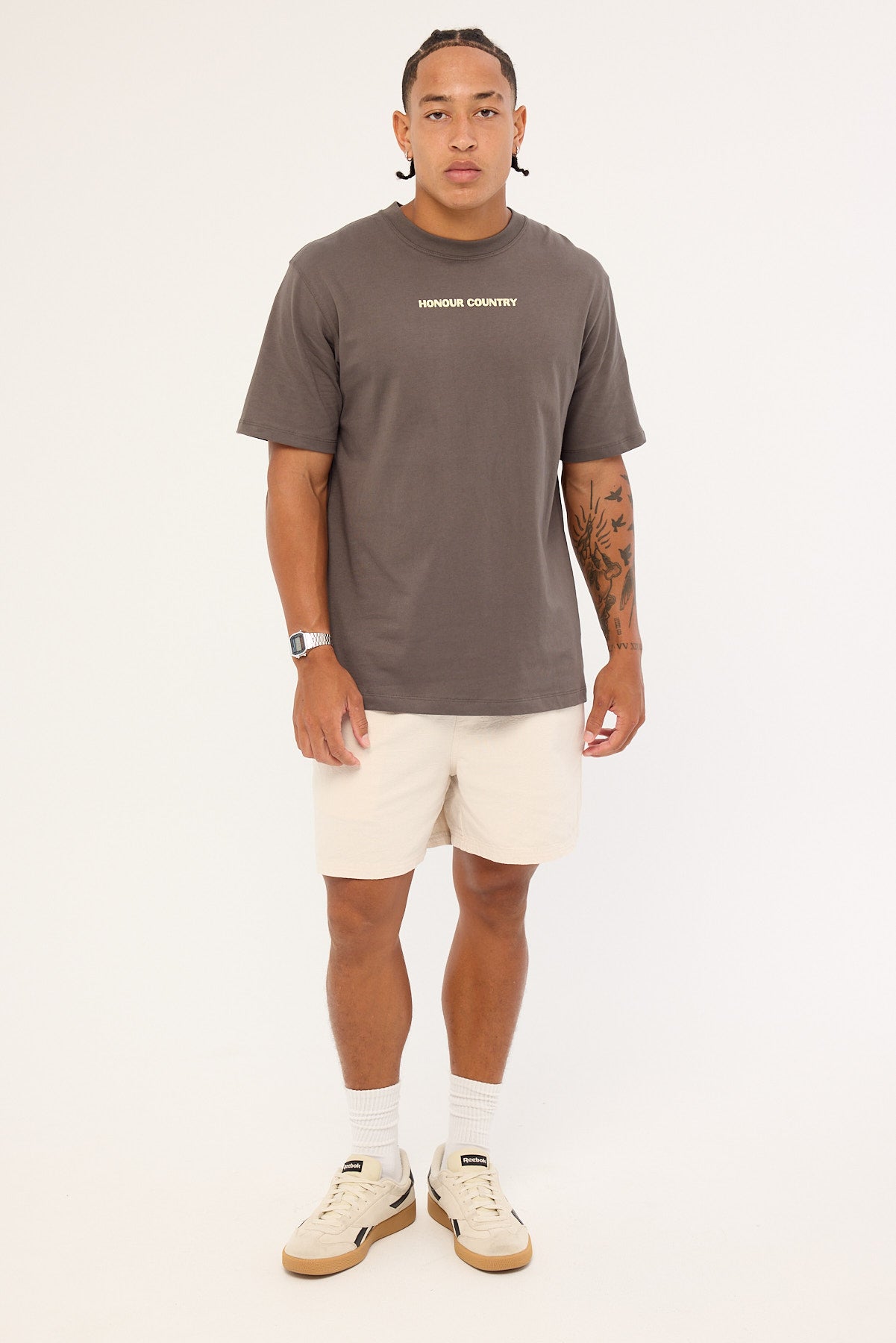 Clothing The Gaps Block Honoour Country Tee Charcoal