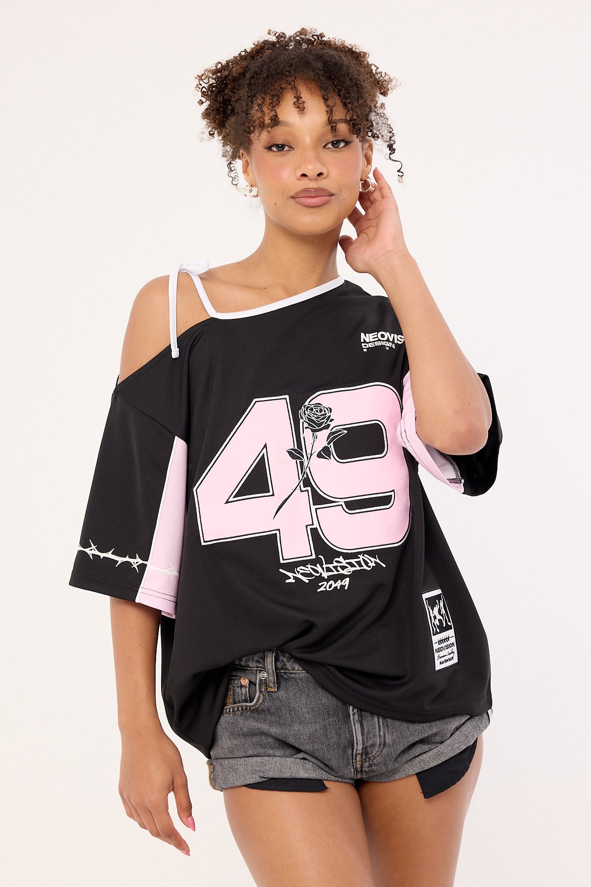 Neovision Fracture Tie Shoulder Jersey Black