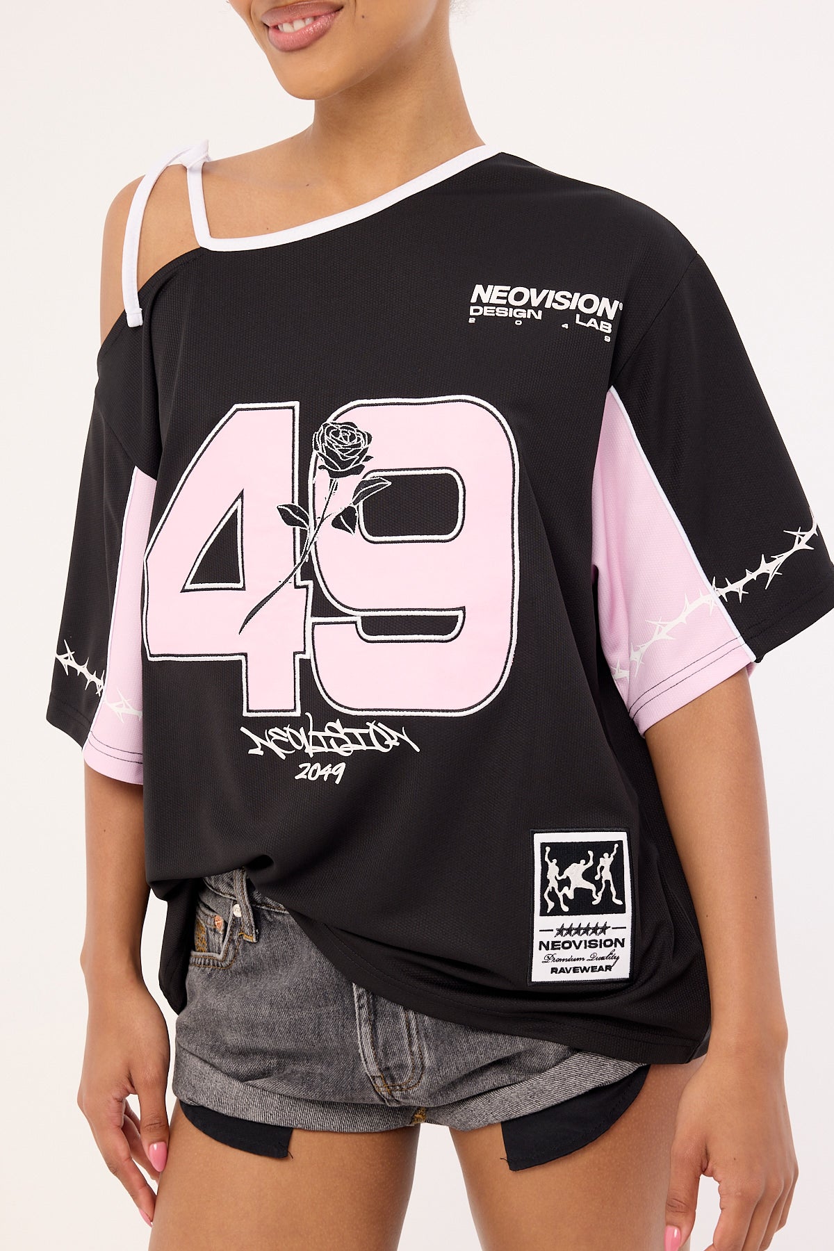 Neovision Fracture Tie Shoulder Jersey Black