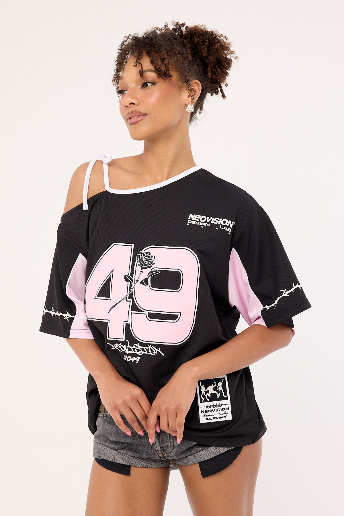 Neovision Fracture Tie Shoulder Jersey Black