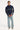 Rusty Blizzard Quarter Zip Polar Fleece Navy Blue