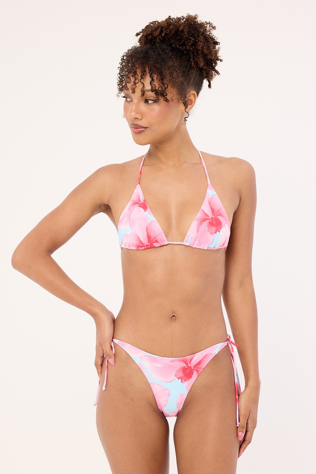 L&t Loula Bloom Bikini Bottom Blue Print