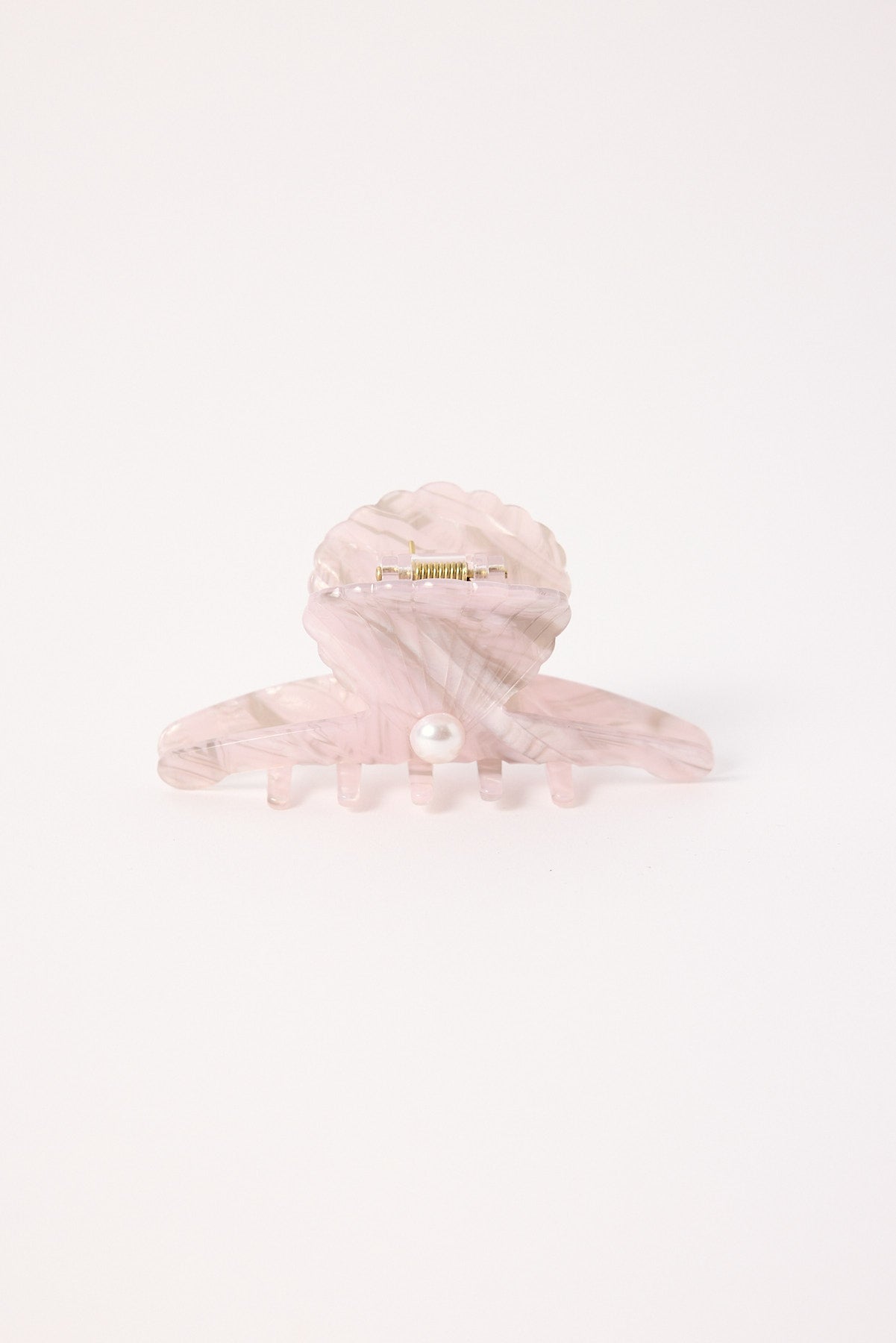 Token Shell Pearl Hair Claw Clip Pink
