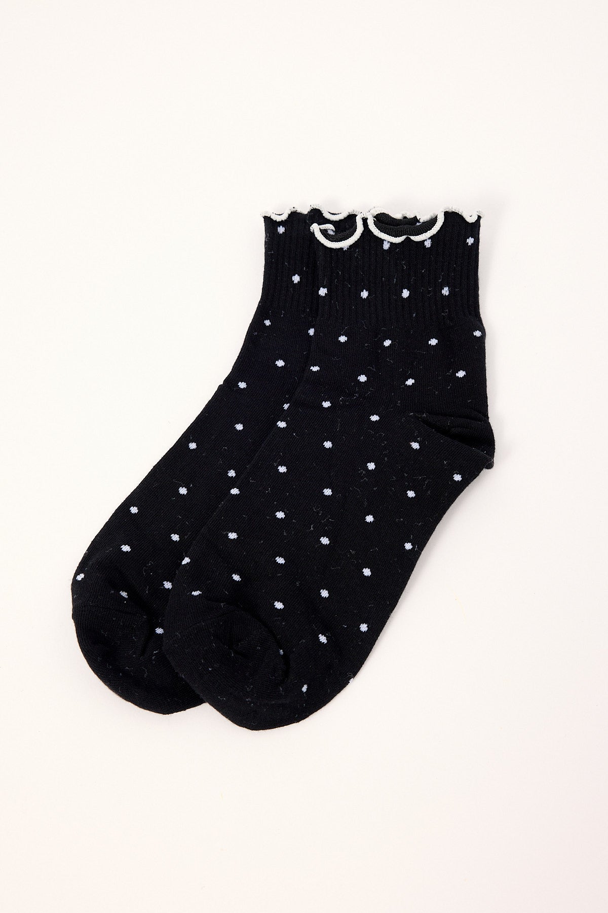 Token Polka Dot Sock Black
