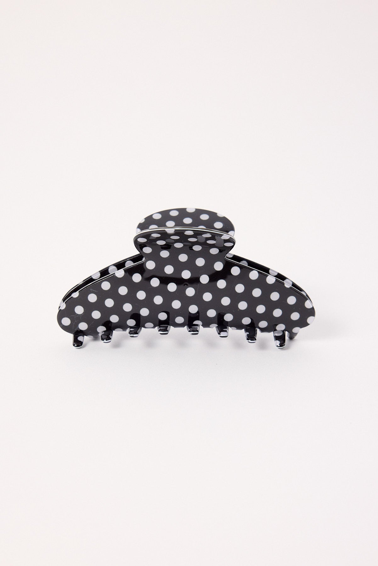 Token Polka Dot Hair Claw Clip Black