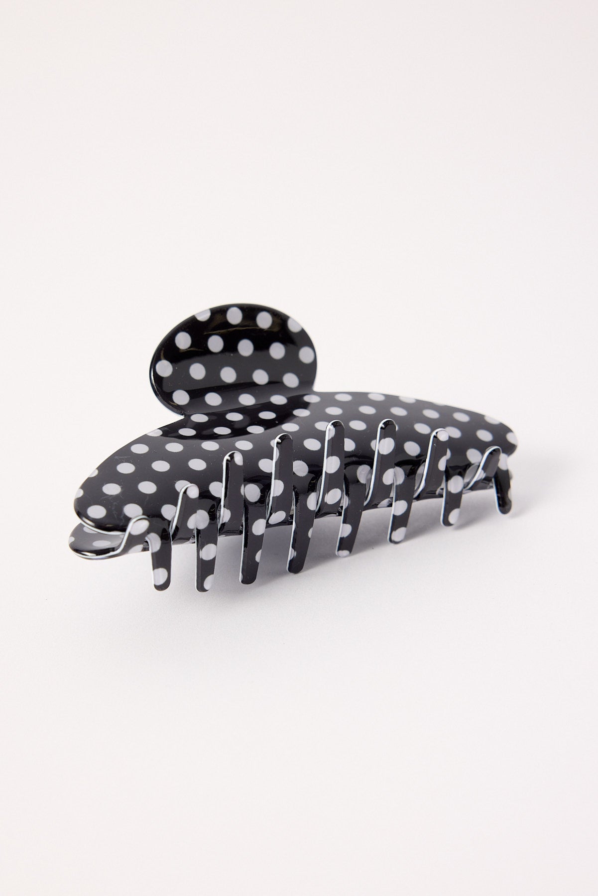 Token Polka Dot Hair Claw Clip Black