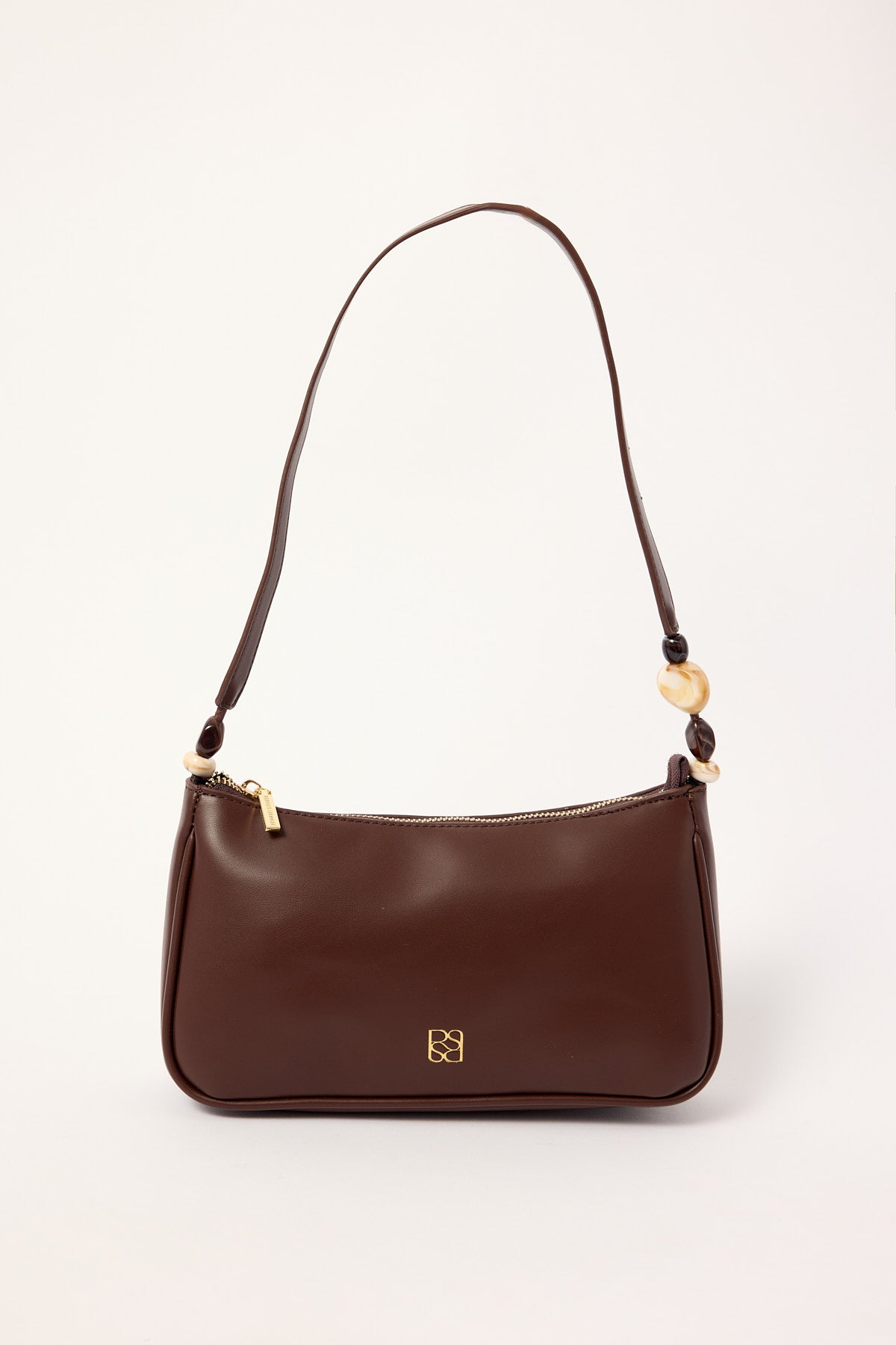 Perfect Stranger Zeya Beaded Shoulder Bag Brown