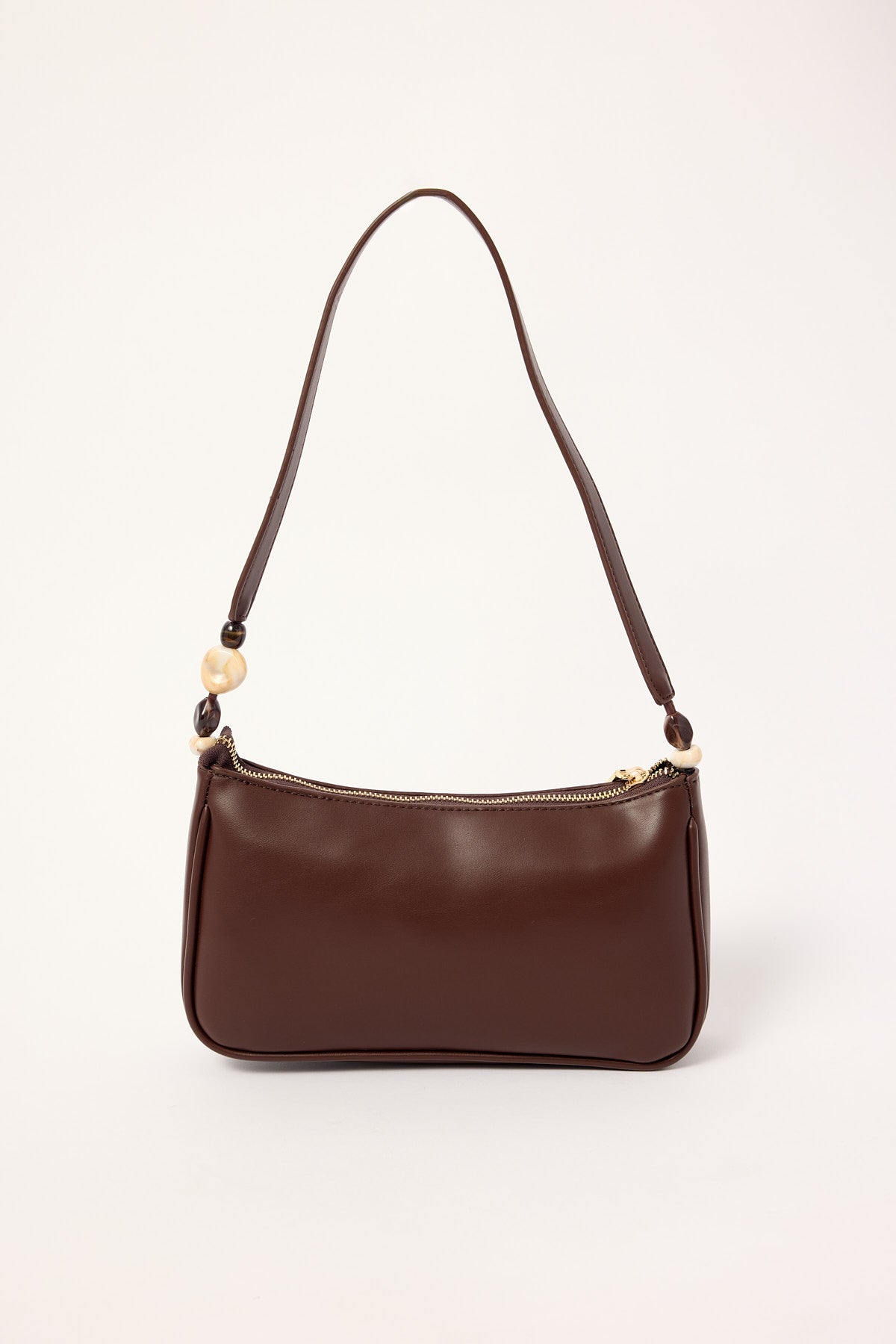 Perfect Stranger Zeya Beaded Shoulder Bag Brown