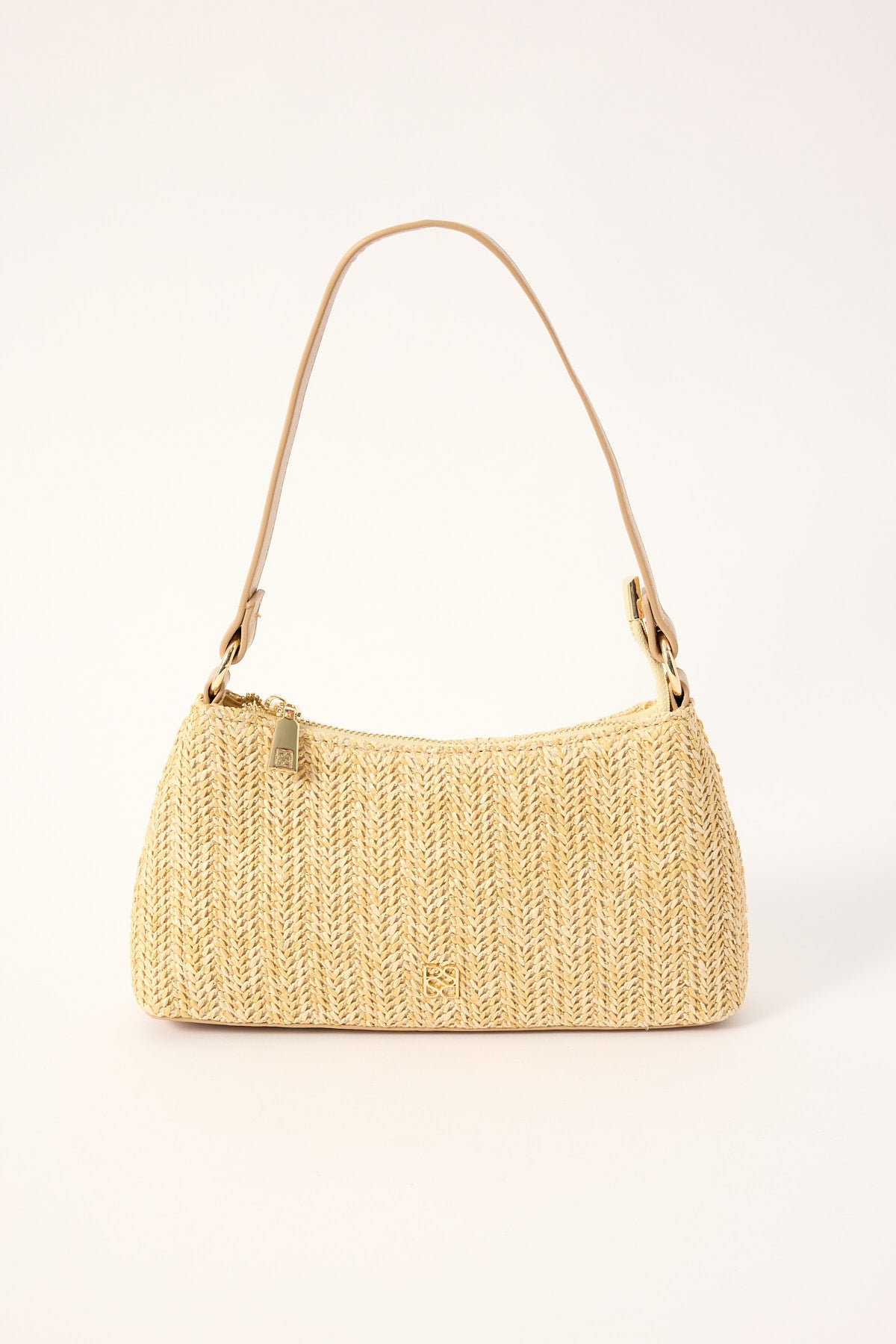Perfect Stranger Serene Raffia Shoulder Bag Natural