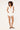 Luck & Trouble Amelia Frill Mid Rise Shorts White