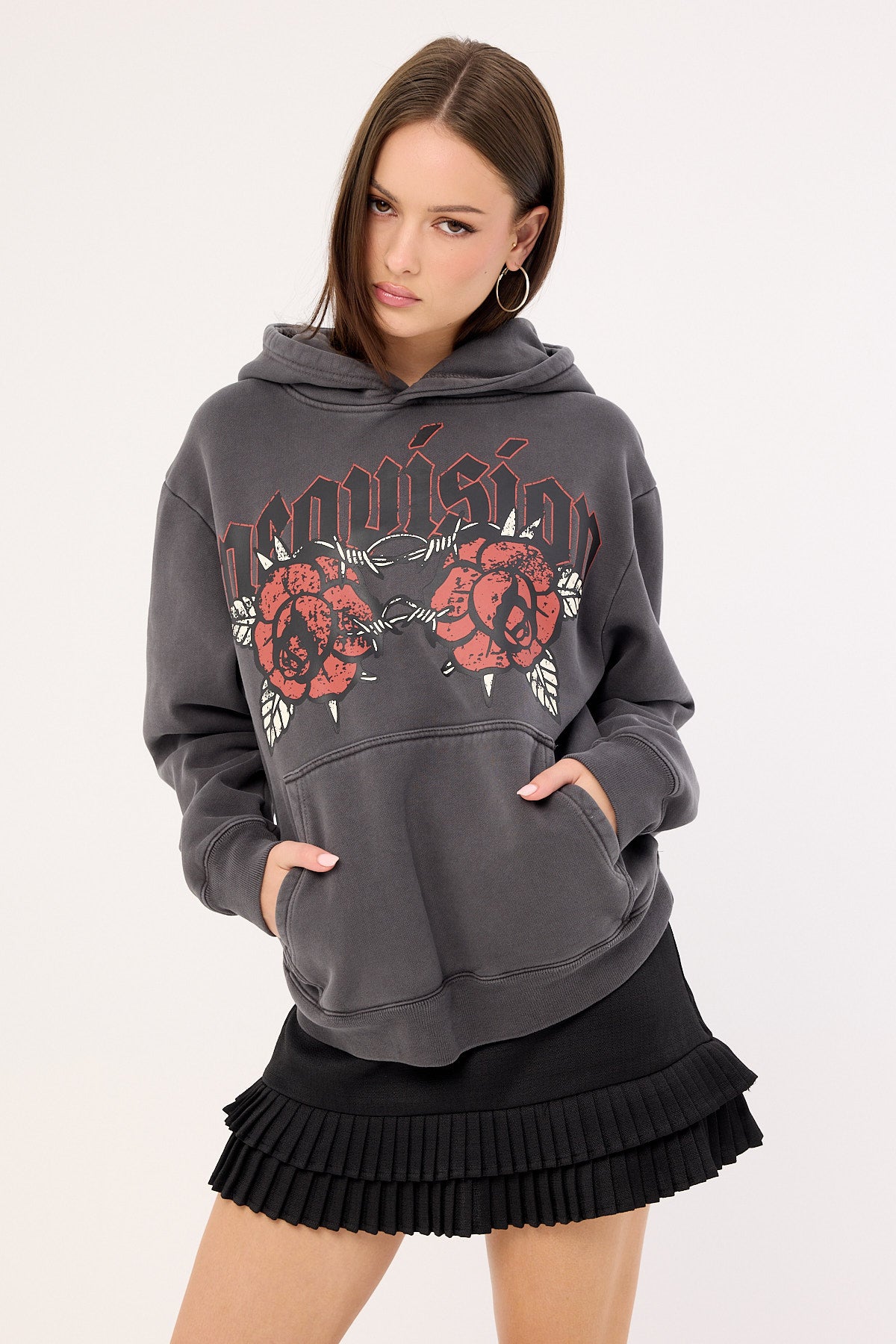 Neovision Hawk Relaxed Hoodie Washed Black