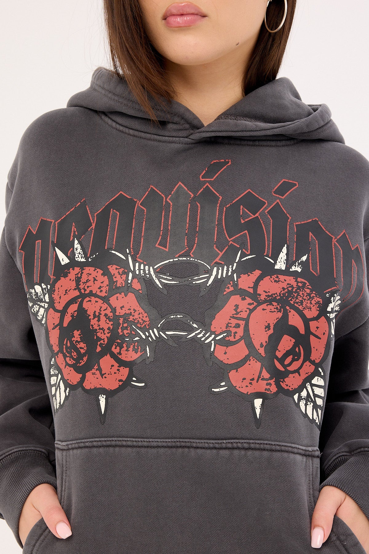 Neovision Hawk Relaxed Hoodie Washed Black