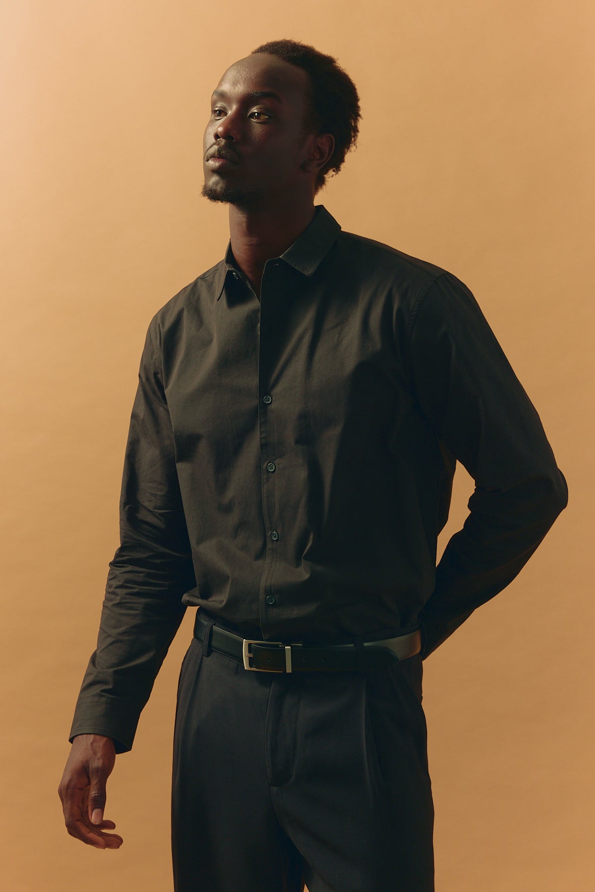 Common Need Wanderer Long Sleeve Shirt Black