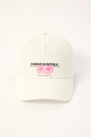 Luck + Trouble Dominica Republic Cap White