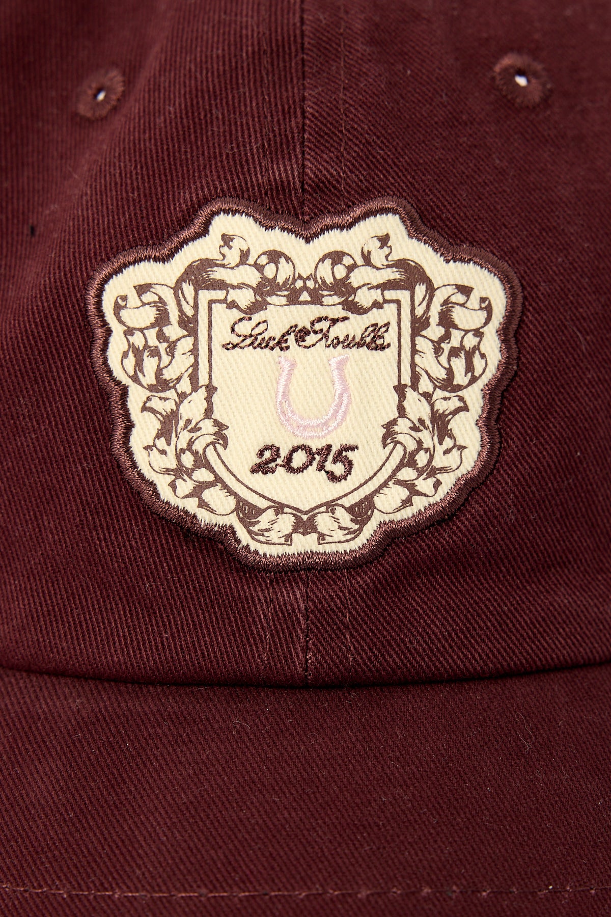 Luck & Trouble Crest Two Tone Trucker Cap Plum