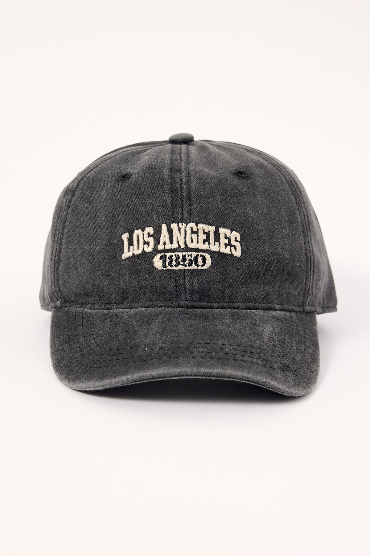 Token Los Angeles Washed Cap Washed Black
