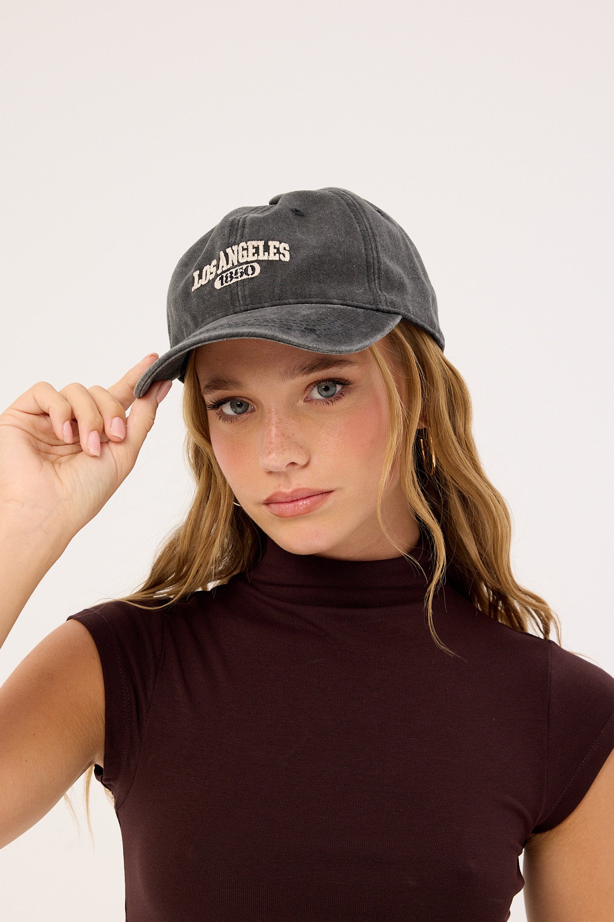 Token Los Angeles Washed Cap Washed Black