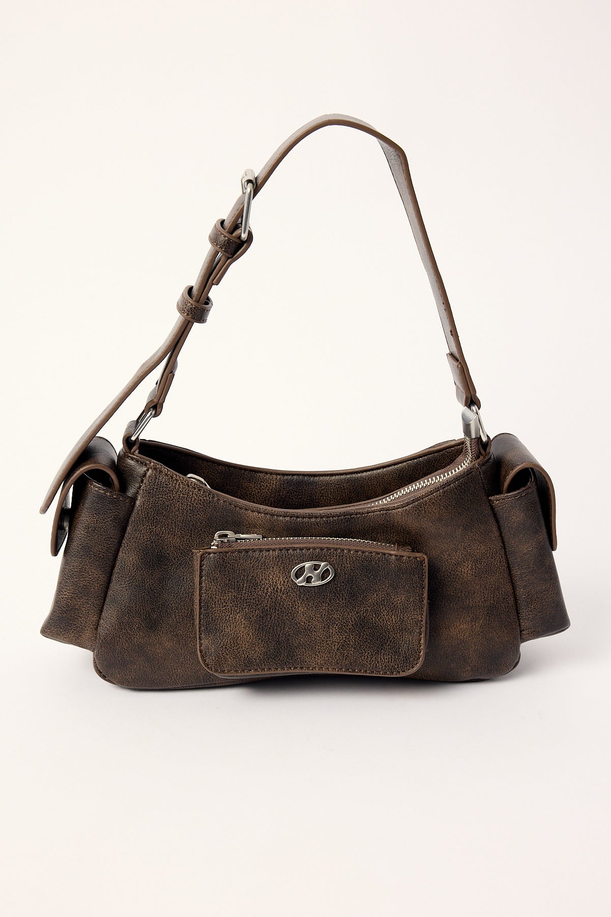 Neovision Pocket Junk Shoulder Bag Brown