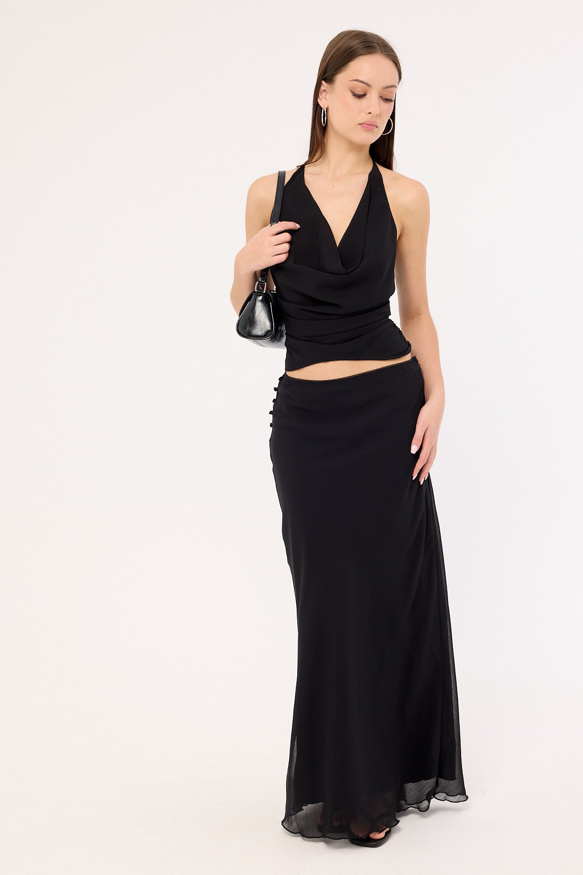 Perfect Stranger Rudi Maxi Skirt Black
