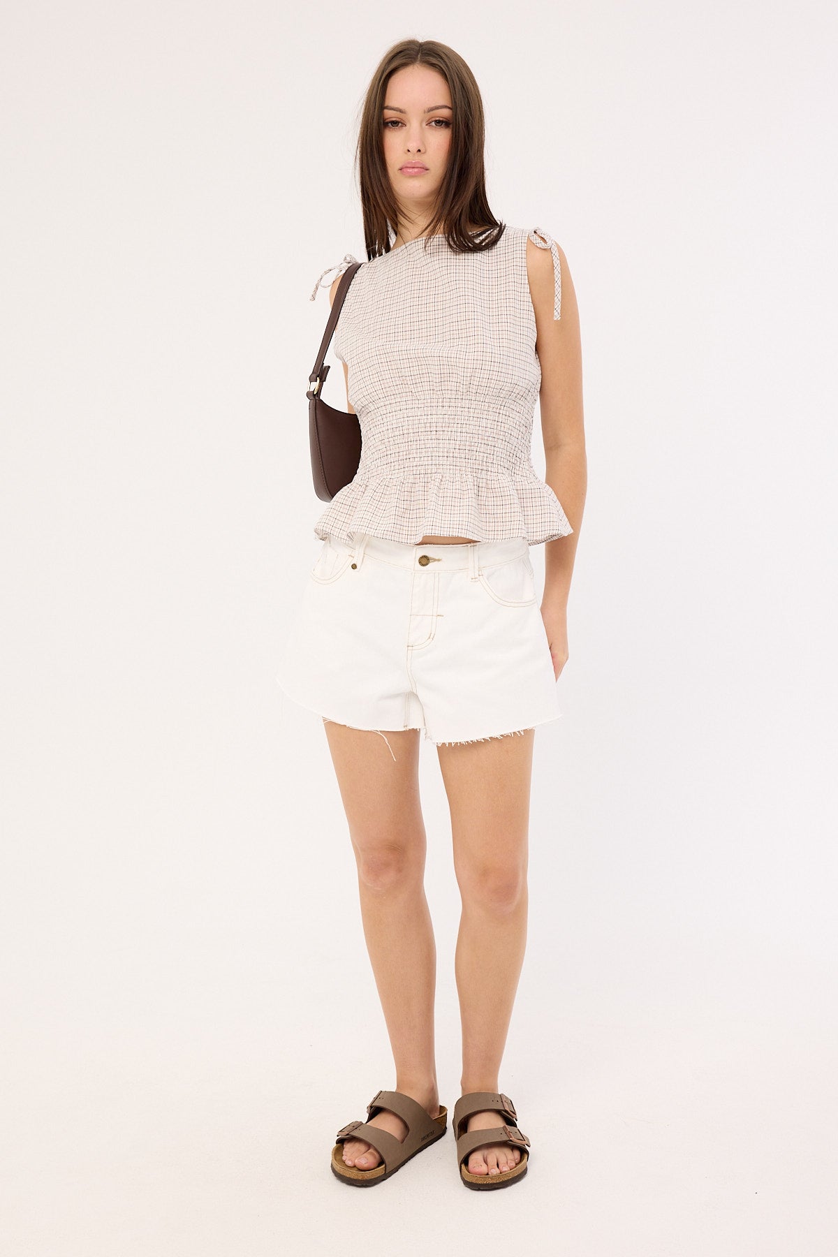 Thrills Lola Low Rise Baggy Short Vintage White