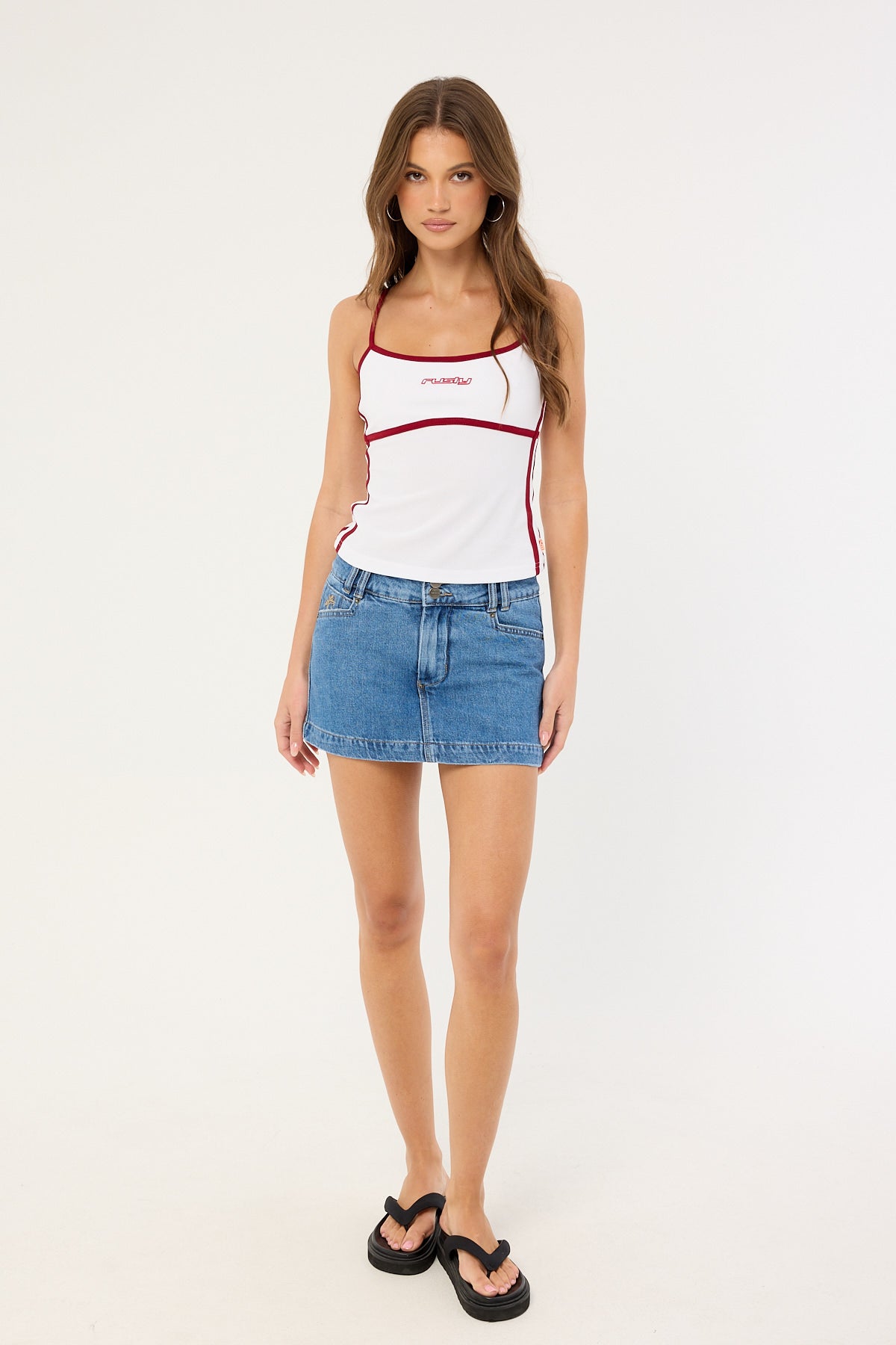 Worship No Ragrets Micro Skort Sky High Blue