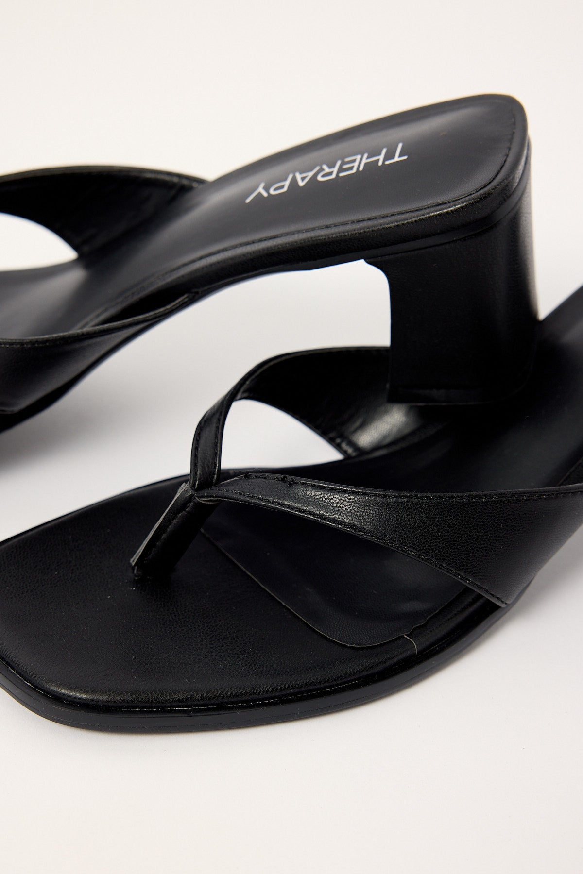 Therapy Sydney Thong Heel Black