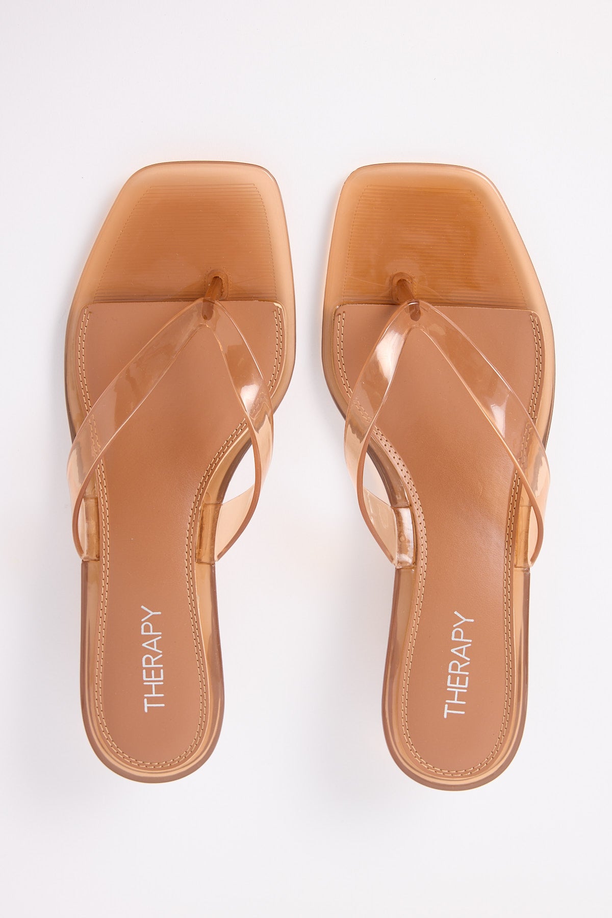 Therapy Jellyz Thong Heel Toffee