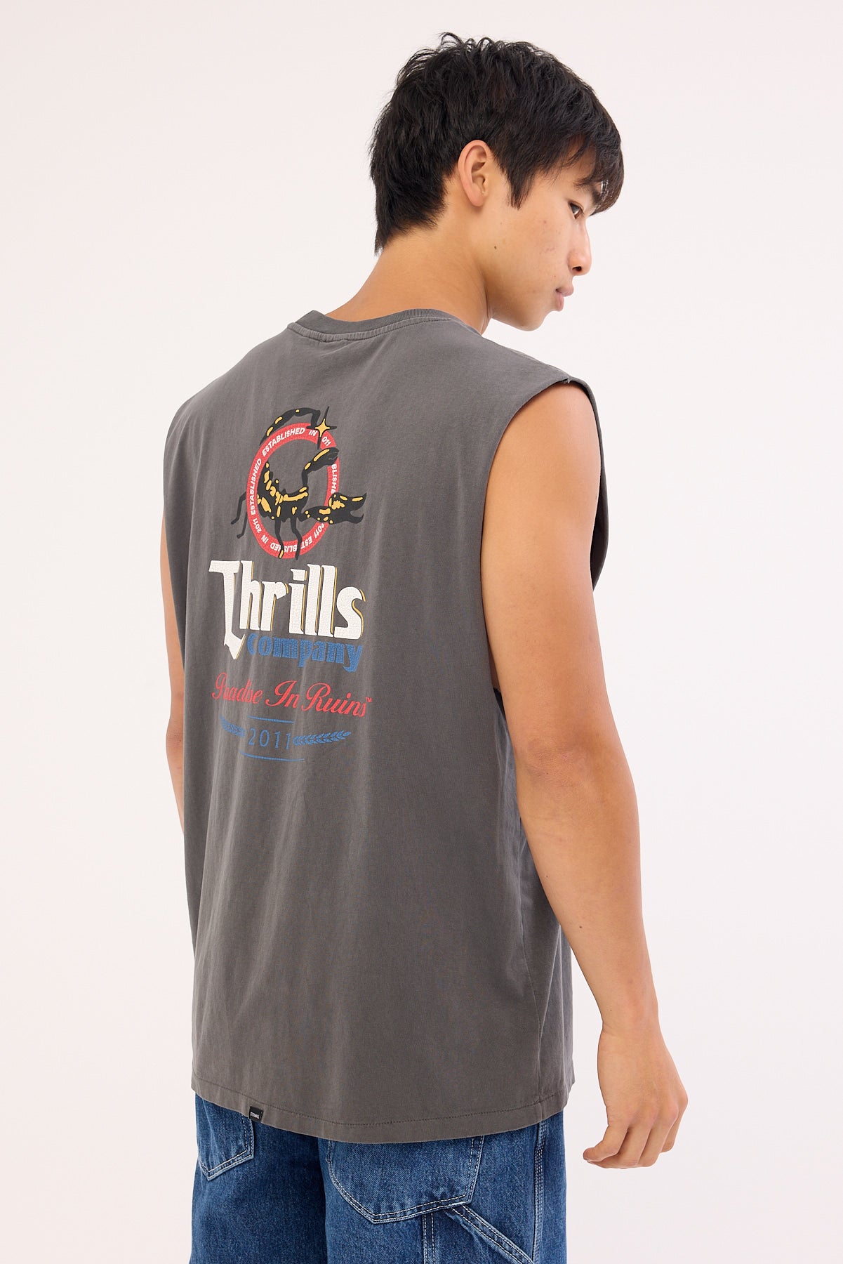 Thrills Banquet Merch Fit Muscle Tee Merch Black