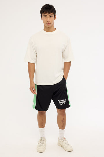 Majestic Athletic F1 Shift Mesh Short Black/Green