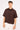 Common Need Oasis Boxy Cropped Linen Shirt Dark Brown