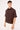 Common Need Oasis Boxy Cropped Linen Shirt Dark Brown
