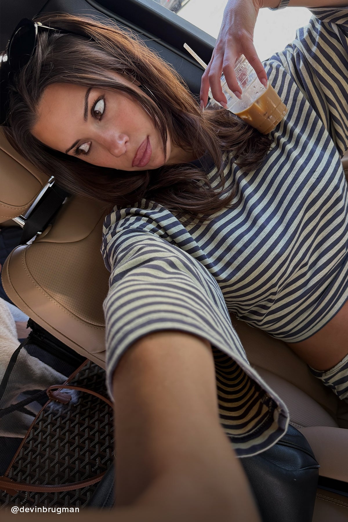 Lioness Bloom Long Sleeve Beige Stripe