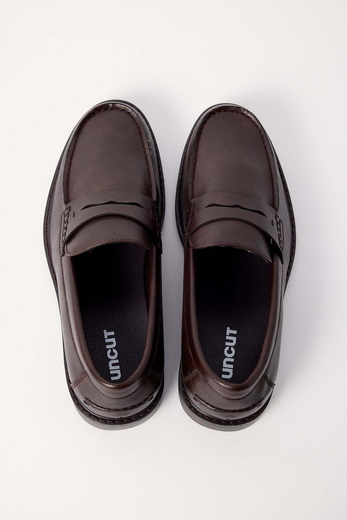 Uncut Hutch PU Loafer Cafe