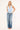 Motel Yukari Plunge Top Burnout Mesh Blue