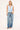 Motel Yukari Plunge Top Burnout Mesh Blue