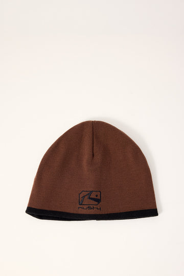 Rusty Square Eye Reversible Beanie Pinecone