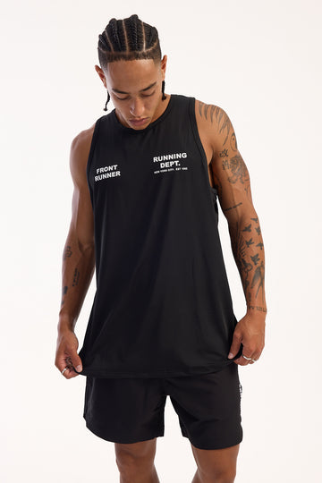 Front Runner Running Dept Training Singlet Black