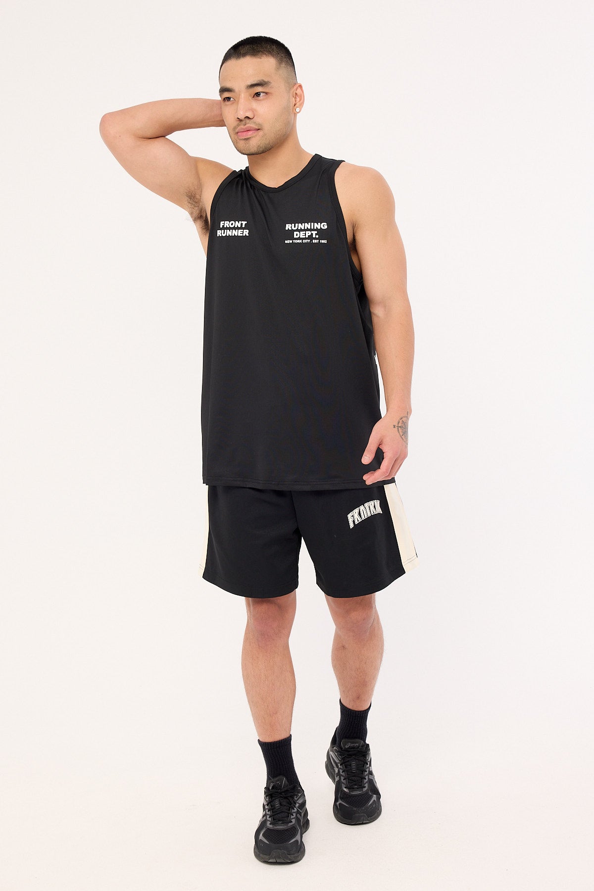 Front Runner Running Dept Training Singlet Black