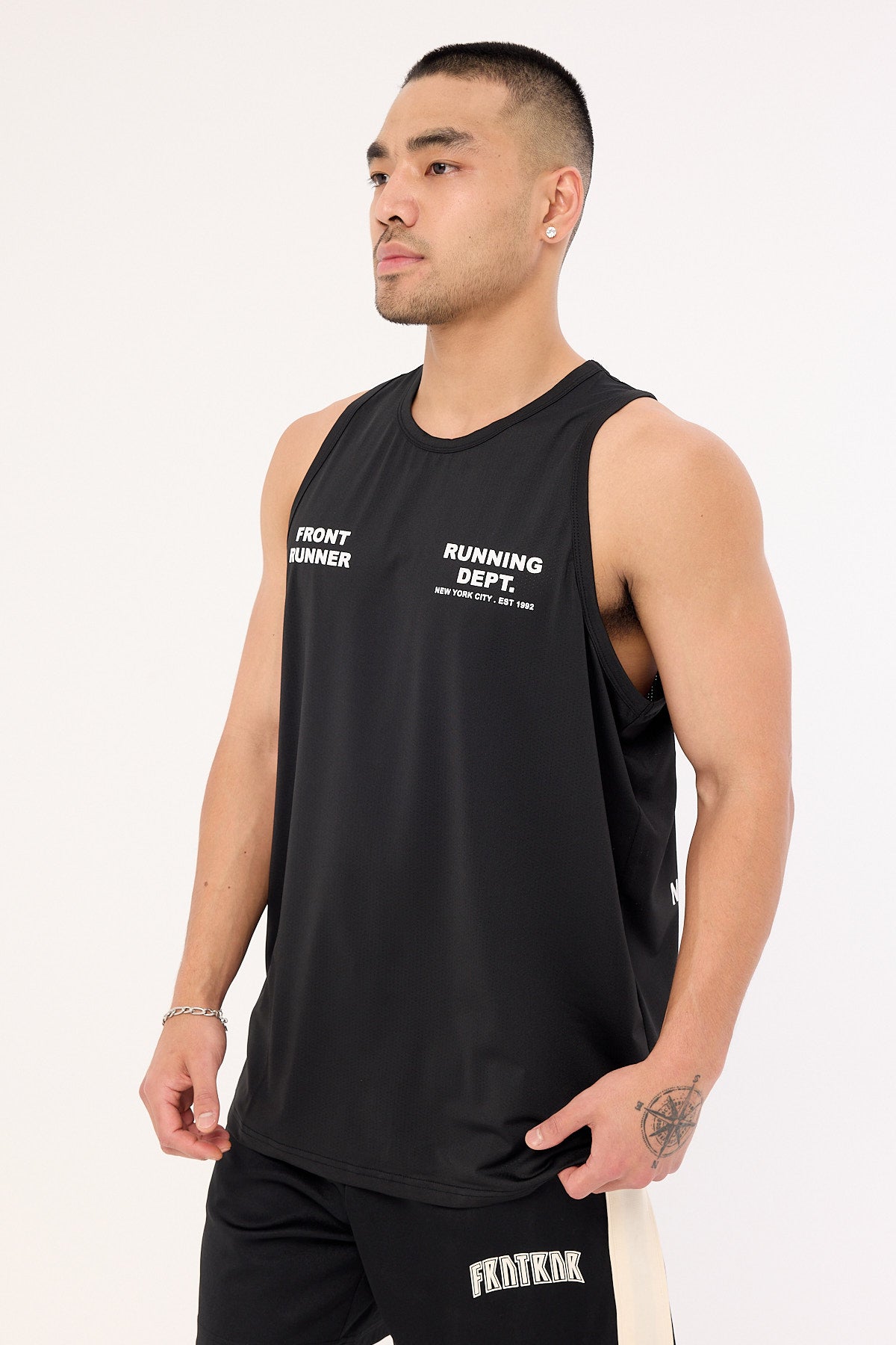 Front Runner Running Dept Training Singlet Black