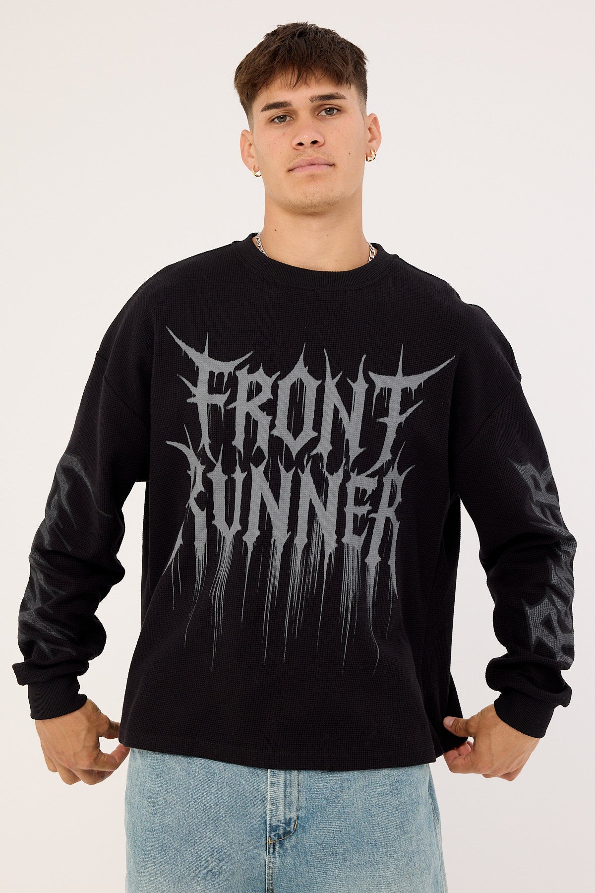 Front Runner Waffle Knit Black