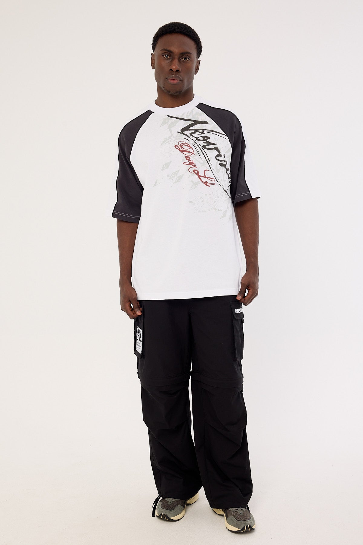 Neovision Wreckage Raglan Street Super Heavy Tee White/Asphalt