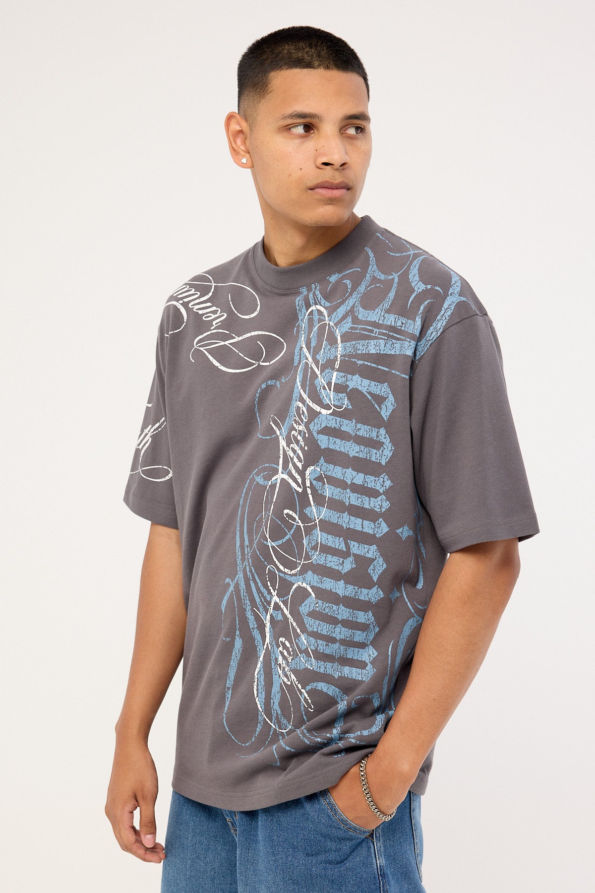 Neovision Posterboy Oversize Super Heavy Tee Asphalt