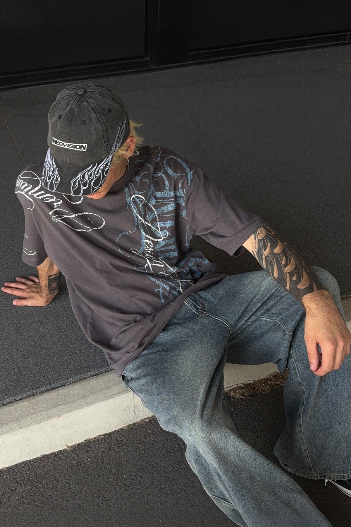 Neovision Posterboy Oversize Super Heavy Tee Asphalt