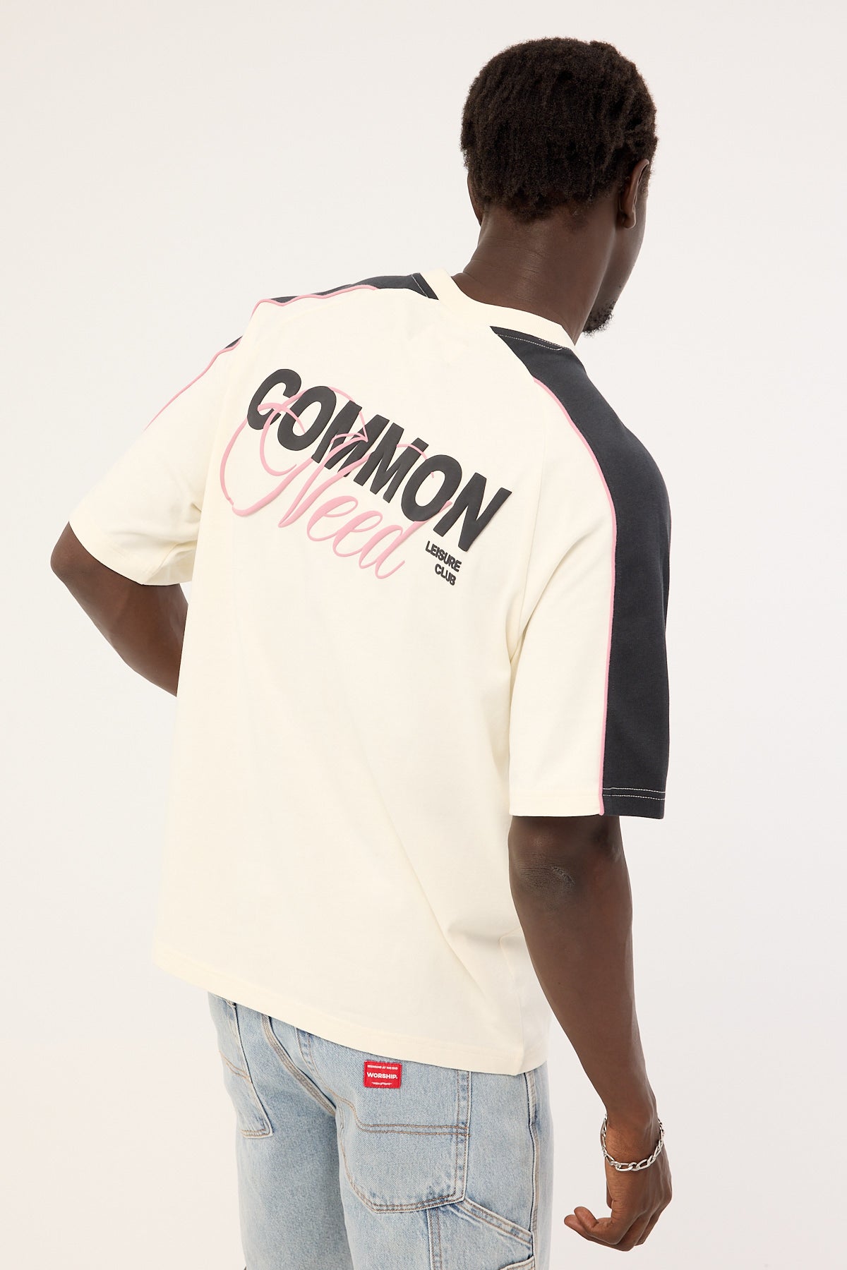 Common Need Knox Raglan Heavyweight Easy Tee Off White/Onyx