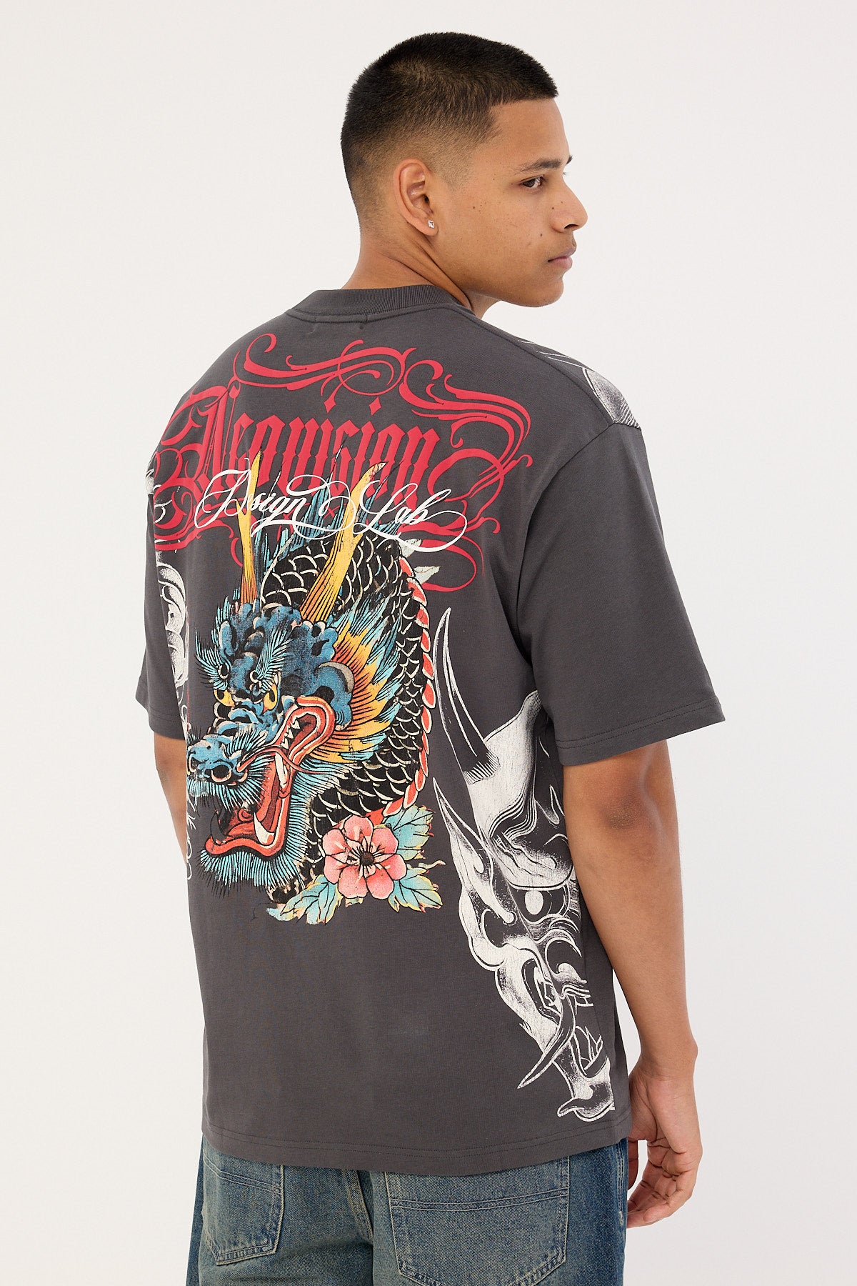 Neovision Yokai Oversize Super Heavy Tee Ash Black