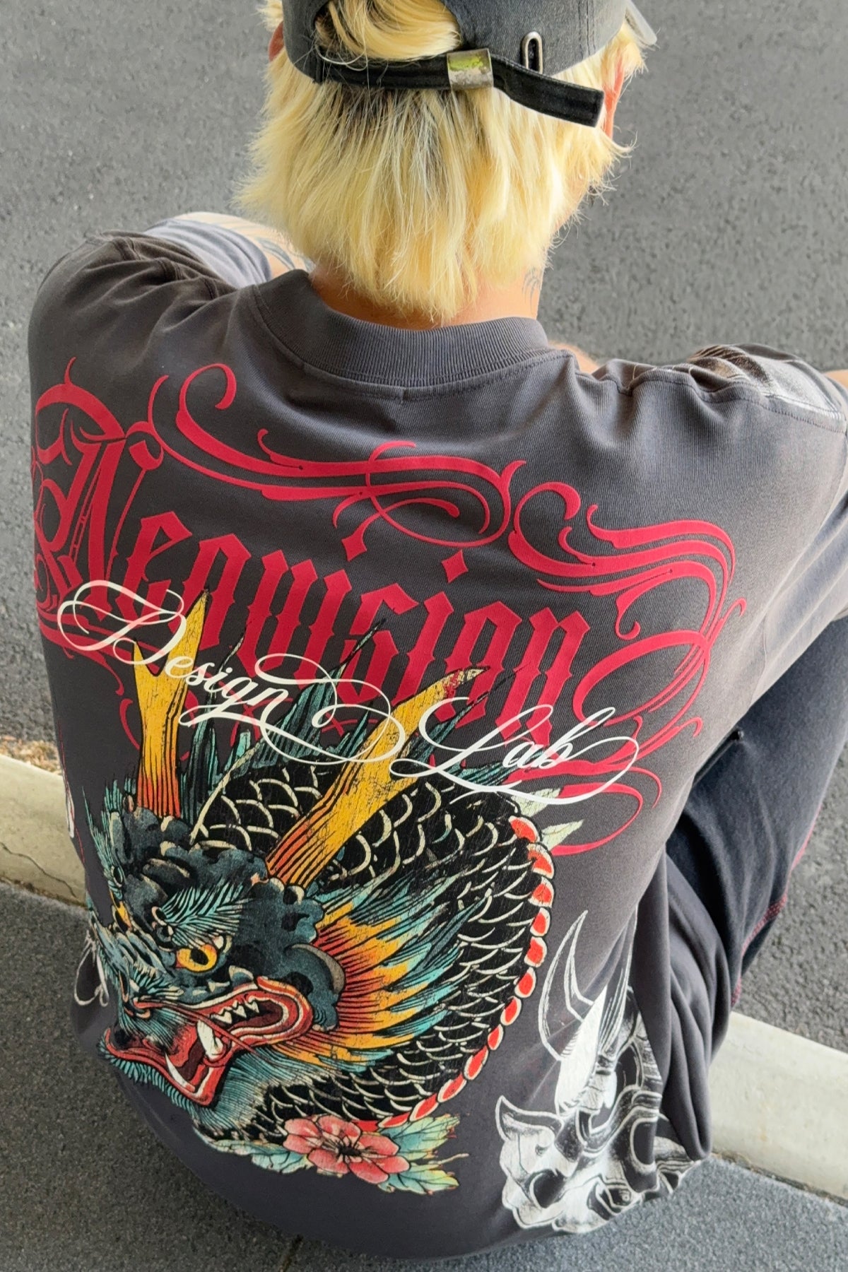 Neovision Yokai Oversize Super Heavy Tee Ash Black