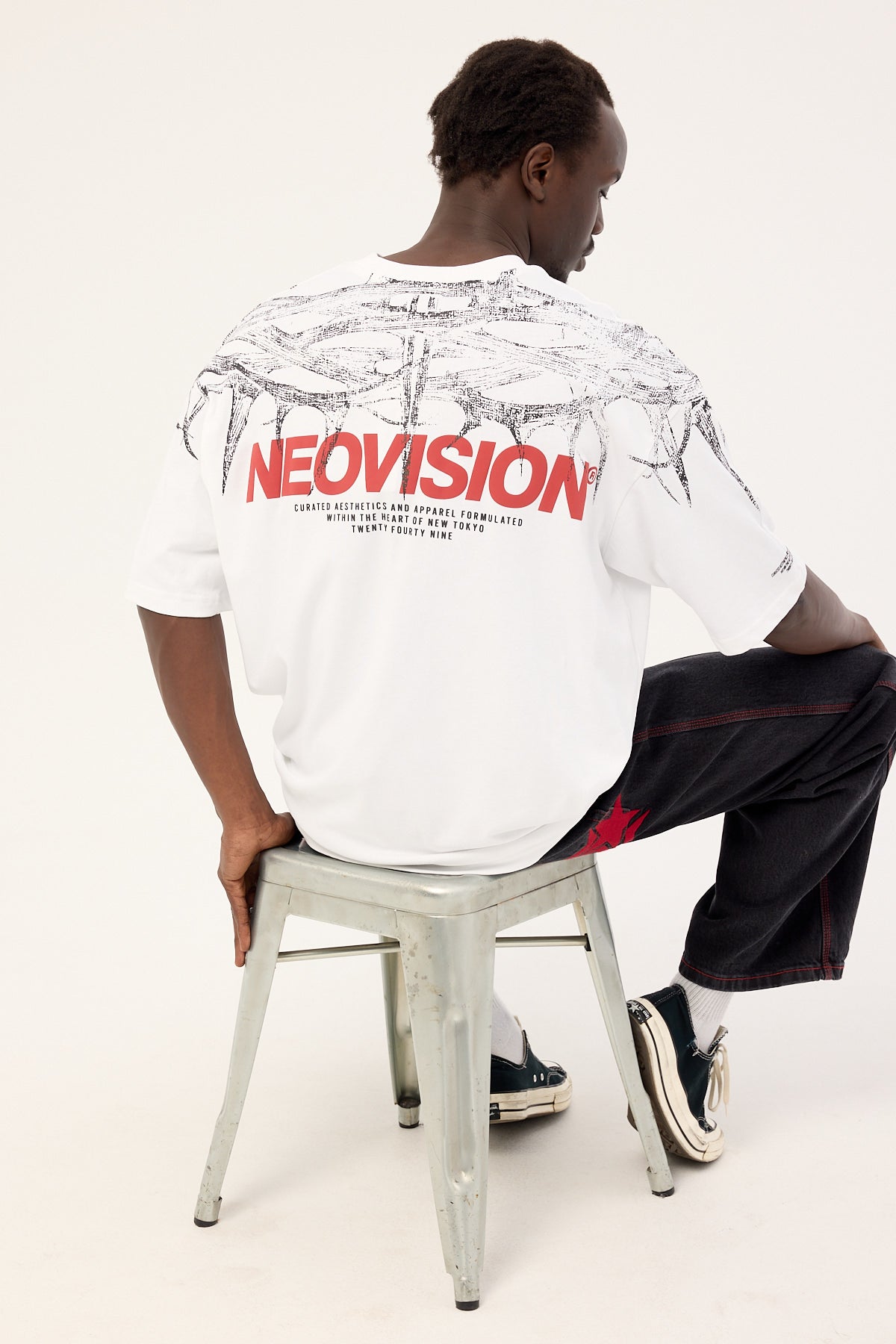 Neovision Blight Oversize Super Heavy Tee White