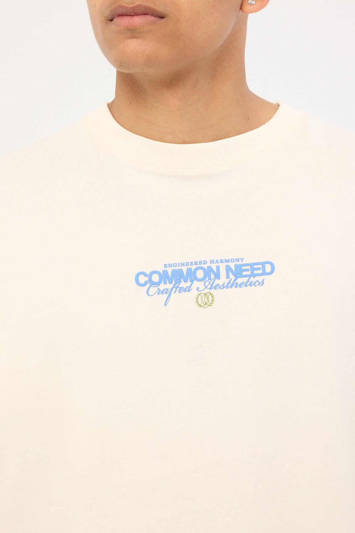 Common Need Vine Heavyweight Easy Tee Off White